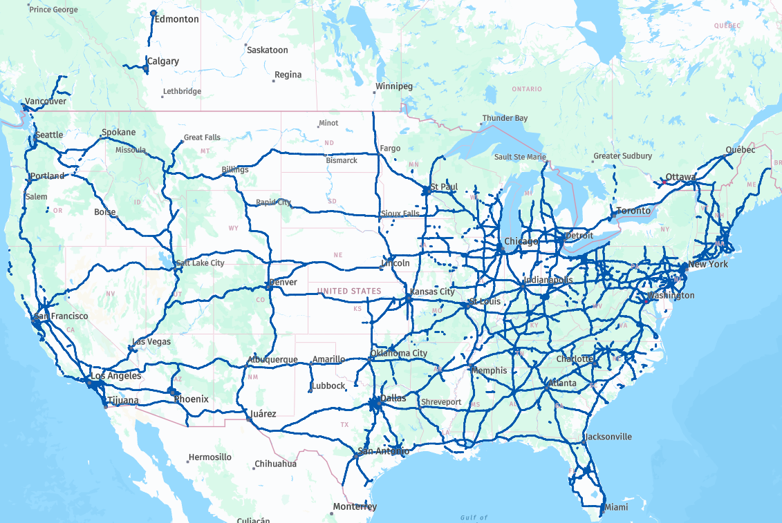 Highway Hands-Free Driving - Interactive Map
